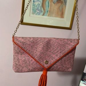 Vintage pinky red Crossbody, shoulder clutch